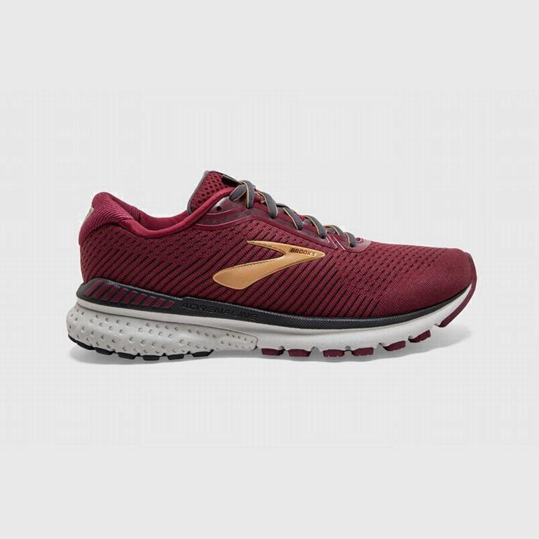 Brooks Adrenaline Gts 20 - Zapatillas Running Asfalto Mujer - Rojas / Doradas (BQ1953704)